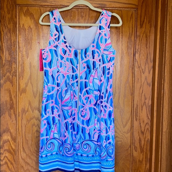 NWOT Lilly Pulitzer Mika Stretch Shift Dress Sz 4 - Picture 5 of 9